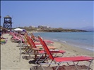 Beach club in Paros, Greece